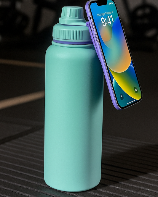 BOTELLA DE AGUA CON SOPORTE MAGNETICO