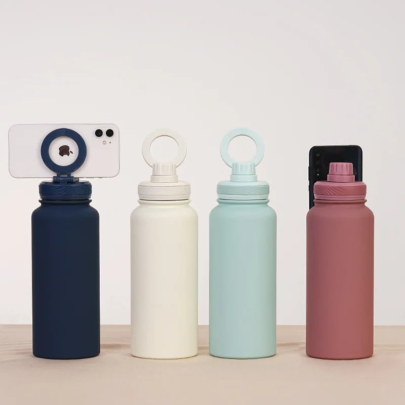 BOTELLA DE AGUA CON SOPORTE MAGNETICO